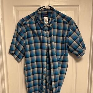 Patagonia Blue Plaid Men's Shirt